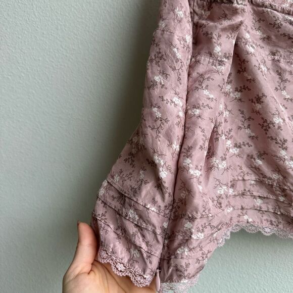 $5/$25 Vintage Tommy Hilfiger 100% Silk Floral Pink Camisole Size Large Petite - Picture 9 of 10